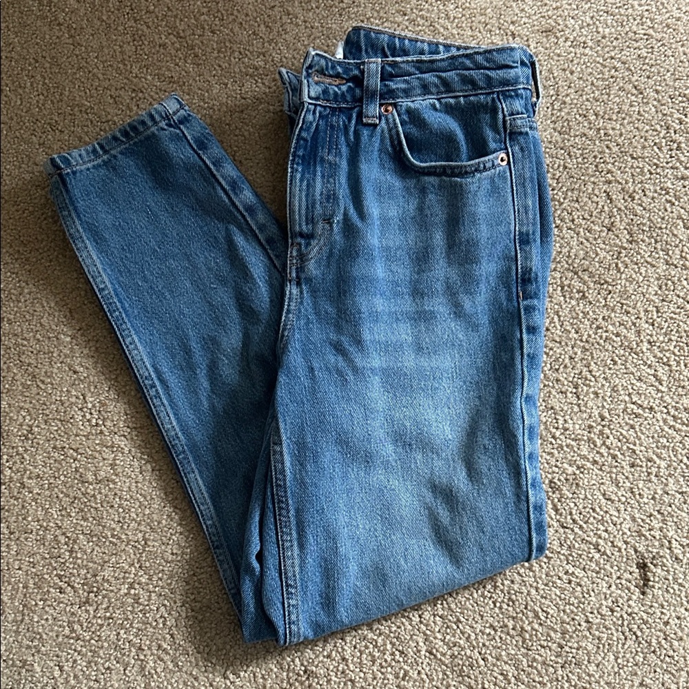 Topshop woman’s Straight Blue Jeans
